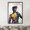 Graffiti David Canvas Art Clock Canvas
