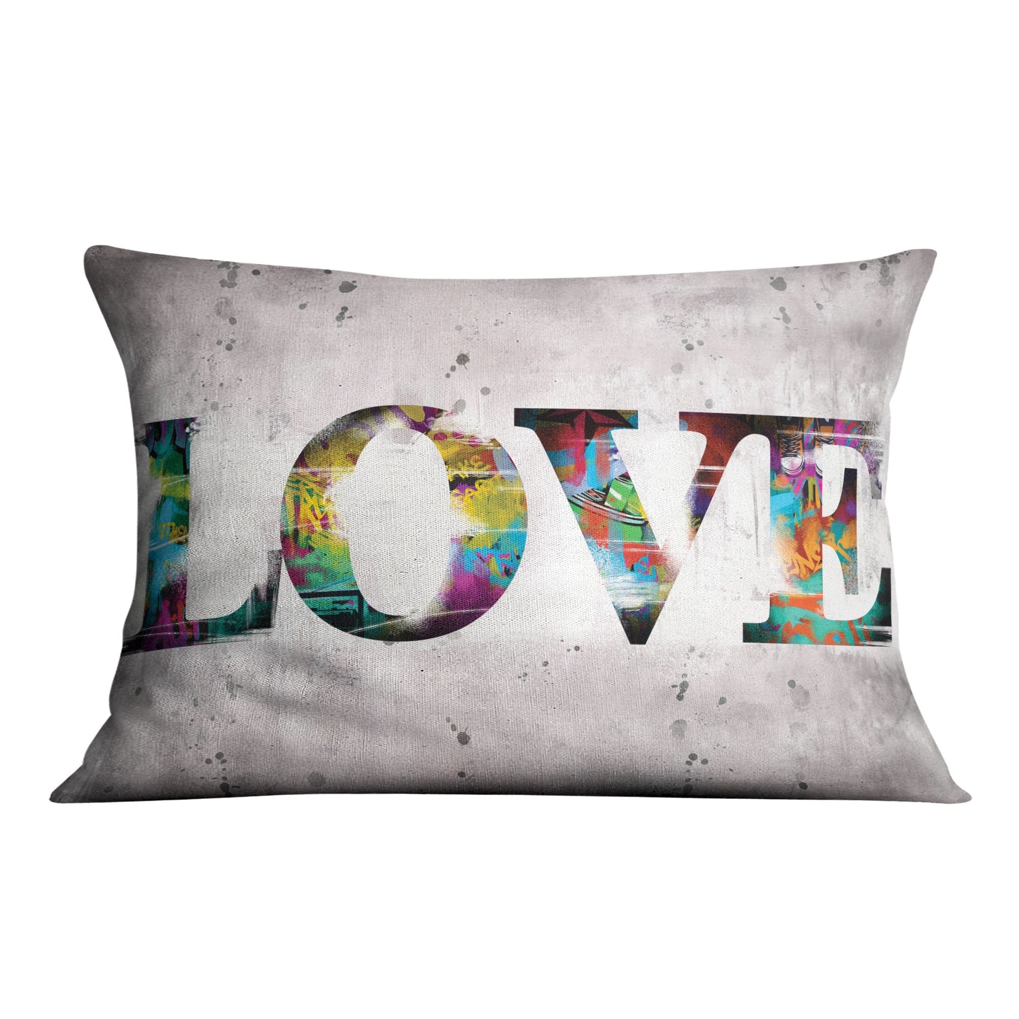 Graffiti Love Cushion Cushion 48 x 33cm Clock Canvas