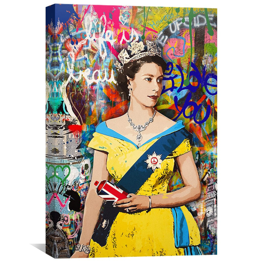 Graffiti Royalty Canvas Art Clock Canvas