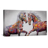 Graffiti Stallion Canvas - Single Panel Art 50 x 25cm / Unframed Canvas Print Clock Canvas
