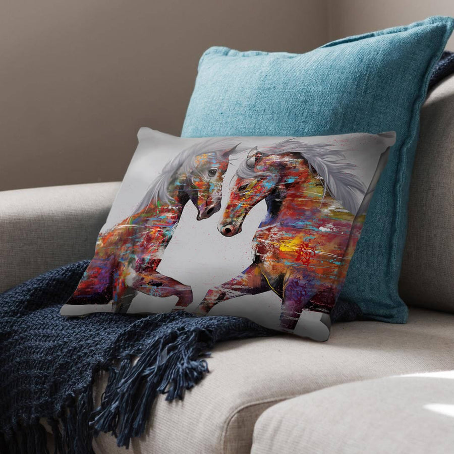 Graffiti Stallion Cushion Cushion Cushion Landscape Clock Canvas