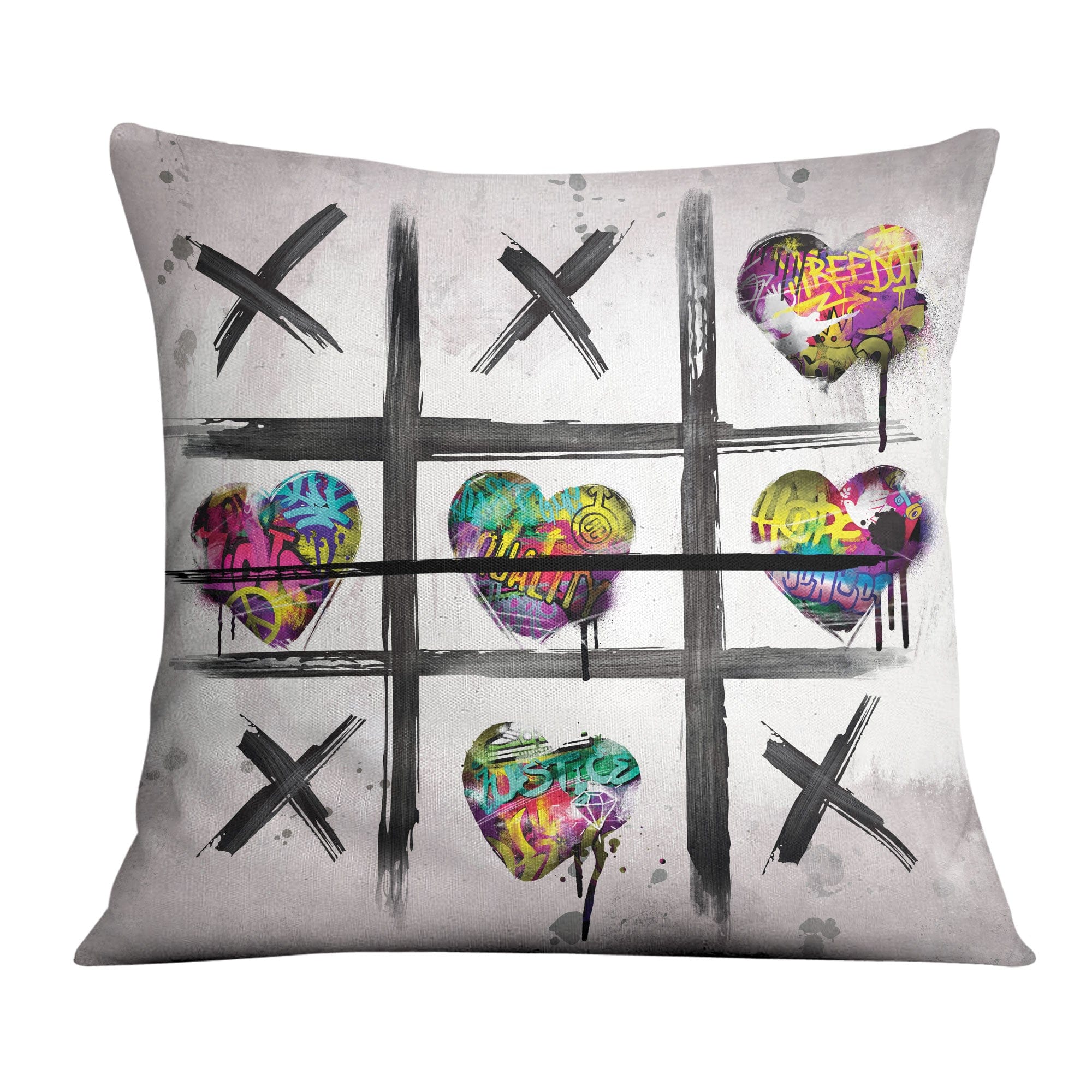 Graffiti Tic Tac Toe Cushion product thumbnail