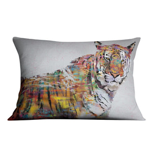 Graffiti Tiger Cushion Cushion 48 x 33cm Clock Canvas