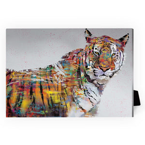 Graffiti Tiger Desktop Canvas Desktop Canvas 18 x 13cm Clock Canvas
