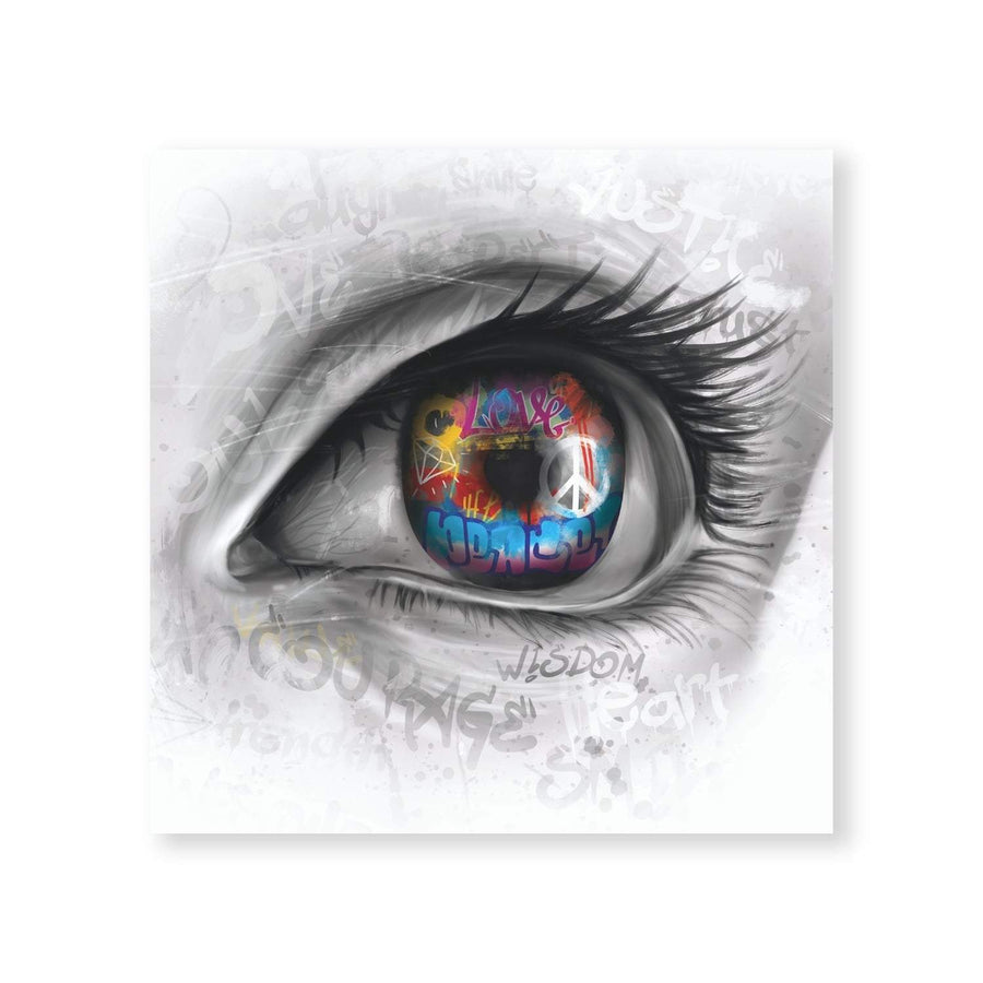 Graffiti Vision Canvas Art Clock Canvas