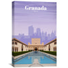 Granada Canvas - Studio 324 Art 30 x 45cm / Unframed Canvas Print Clock Canvas