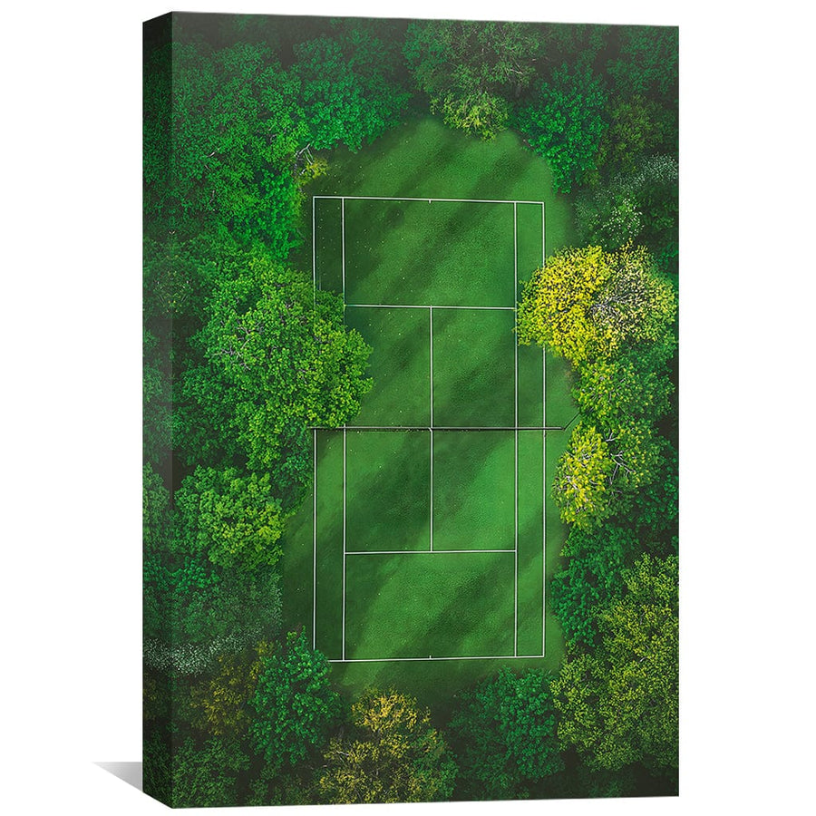Grass Court Forest Canvas Art Clock Canvas