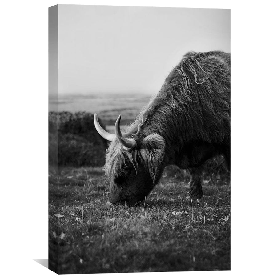 Grass Fed Cow Canvas Art Clock Canvas