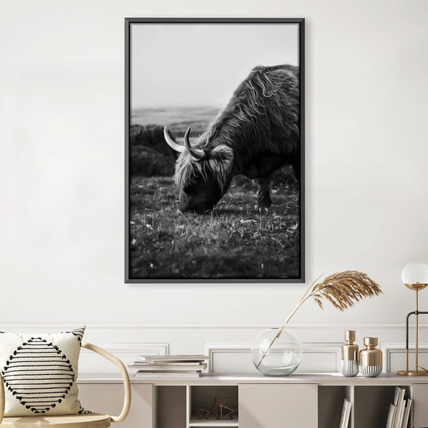 Grass Fed Cow Canvas Art 30 x 45cm / Unframed Canvas Print Clock Canvas