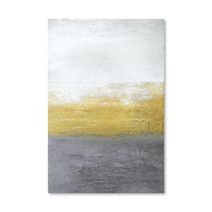 Gray And Gold Canvas Art Clock Canvas