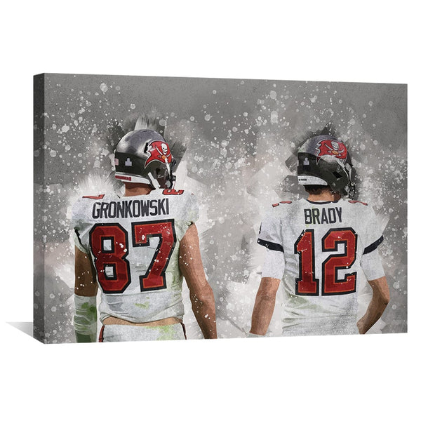 Greatest Duo in Tampa Canvas Art Clock Canvas