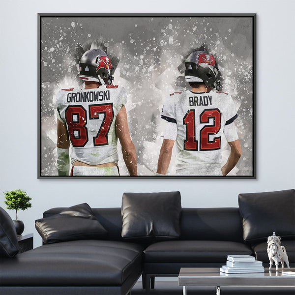 Greatest Duo in Tampa Canvas Art Clock Canvas
