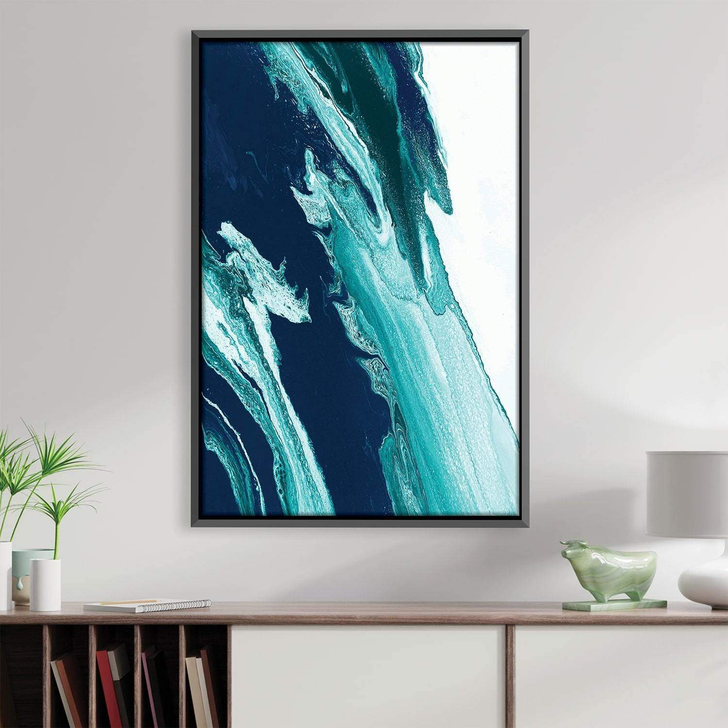 Green And Blue Wave Canvas product thumbnail