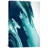 Green And Blue Wave Canvas Art 30 x 45cm / Unframed Canvas Print Clock Canvas