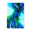 Green Blue Canvas Art Clock Canvas