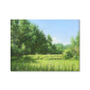 Green Pastures Oil Painting Oil Clock Canvas