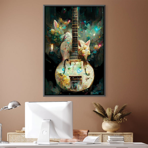 Gretsch Guitar Canvas Art 30 x 45cm / Unframed Canvas Print Clock Canvas