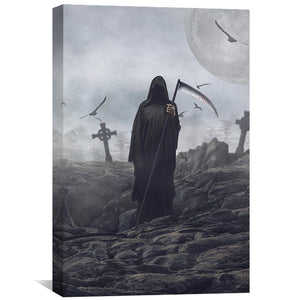 Grim Reaper Canvas Art Clock Canvas