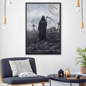 Grim Reaper Canvas Art 30 x 45cm / Unframed Canvas Print Clock Canvas