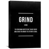 Grind Canvas Art 30 x 45cm / Standard Gallery Wrap Clock Canvas