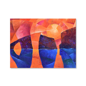 Guardians of the Ocean in Cubism Canvas Art Clock Canvas