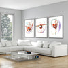 Gymnast Dancers Canvas Art Clock Canvas
