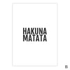 Hakuna Matata Canvas Art B / 40 x 50cm / No Board - Canvas Print Only Clock Canvas