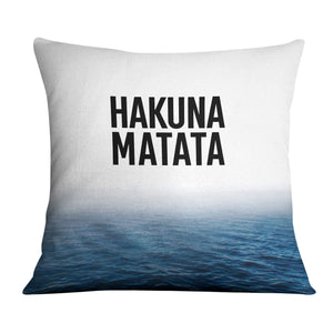 Hakuna Matata Cushion Cushion 45 x 45cm Clock Canvas