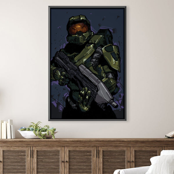 Halo Single Canvas Art Clock Canvas