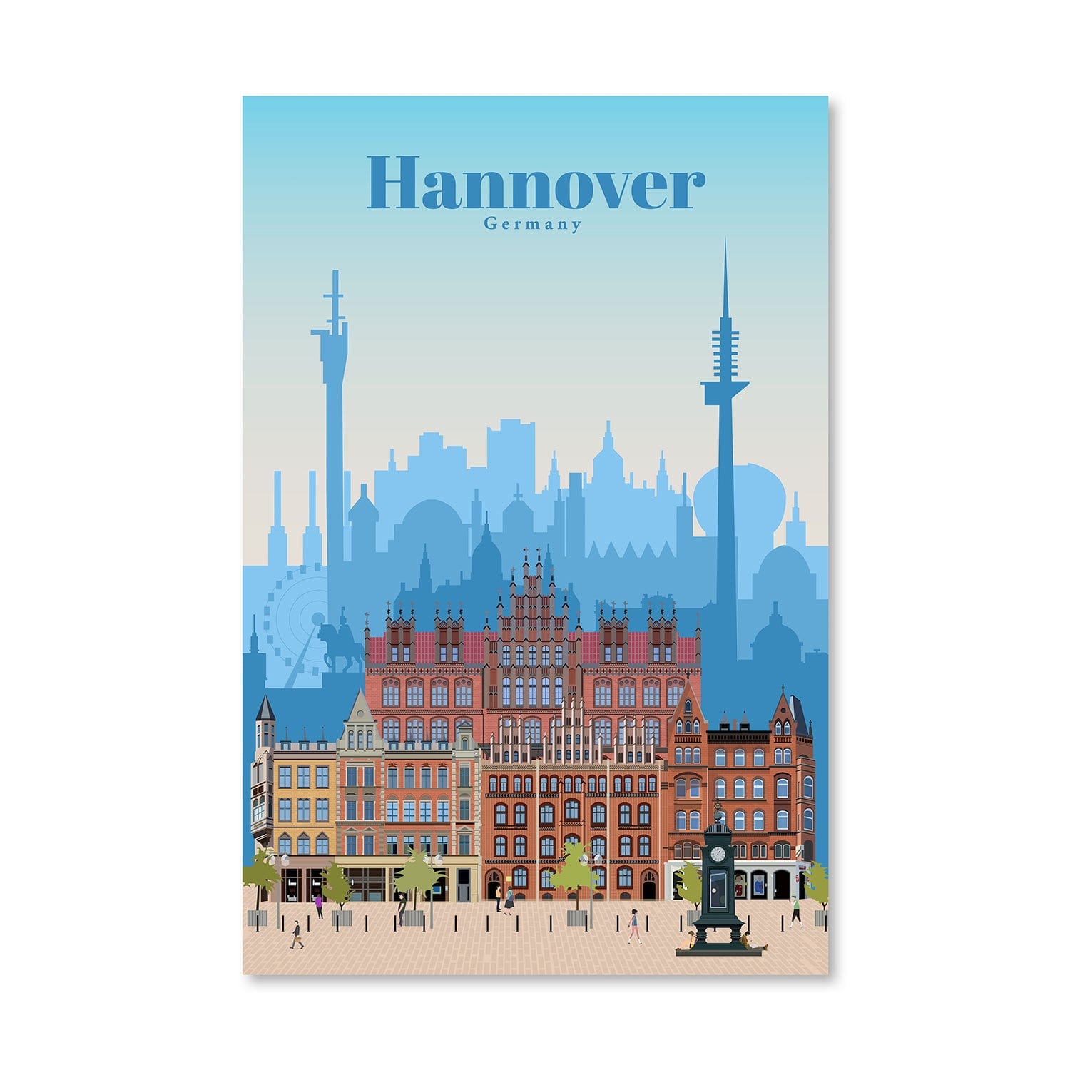 Hannover Canvas - Studio 324 Art Clock Canvas