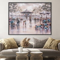 Happiness Canvas Art 45 x 30cm / Unframed Canvas Print Clock Canvas