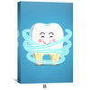 Happy Teeth Canvas Art Clock Canvas