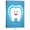 Happy Teeth Canvas Art Clock Canvas