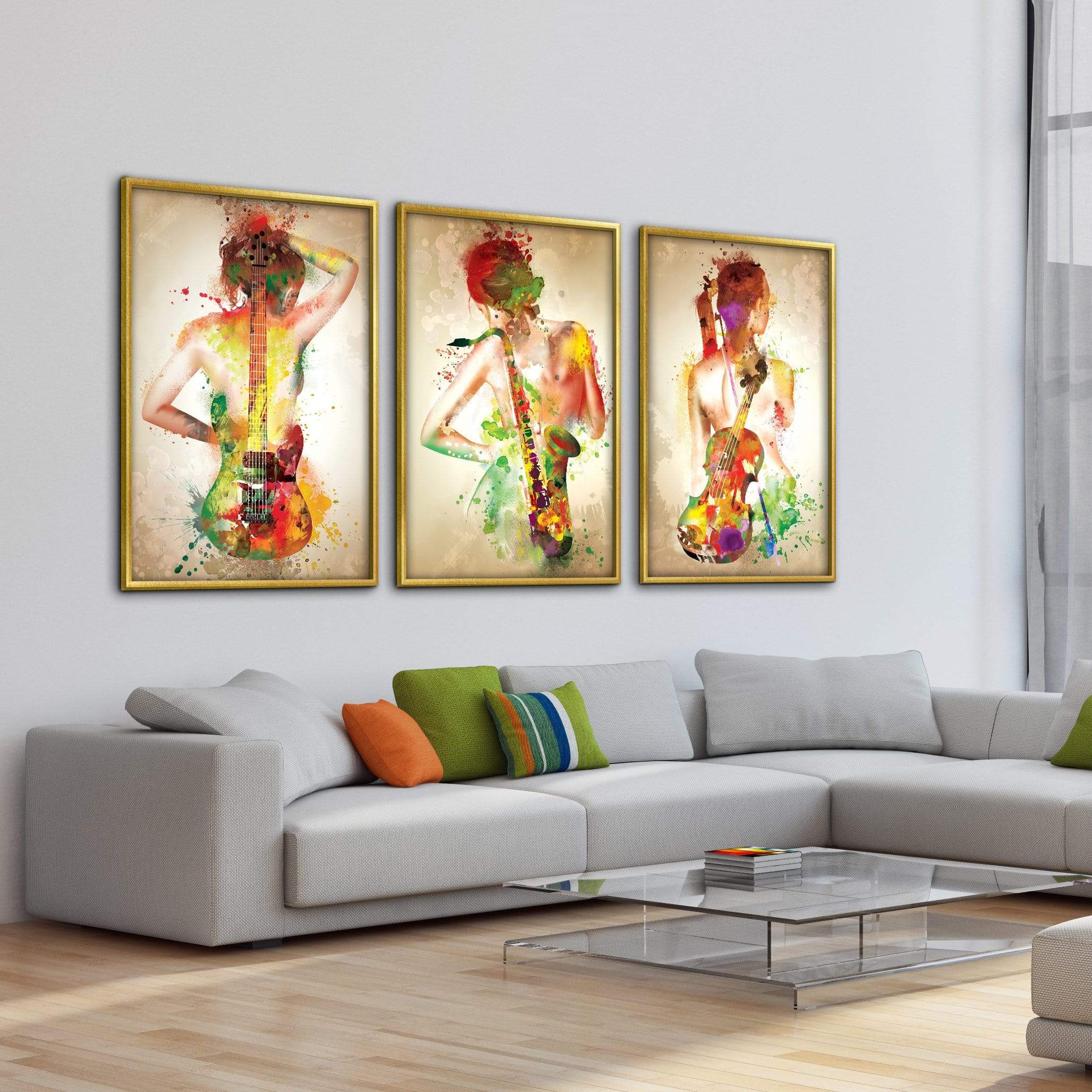 Harmonic Splash Canvas Art Clock Canvas