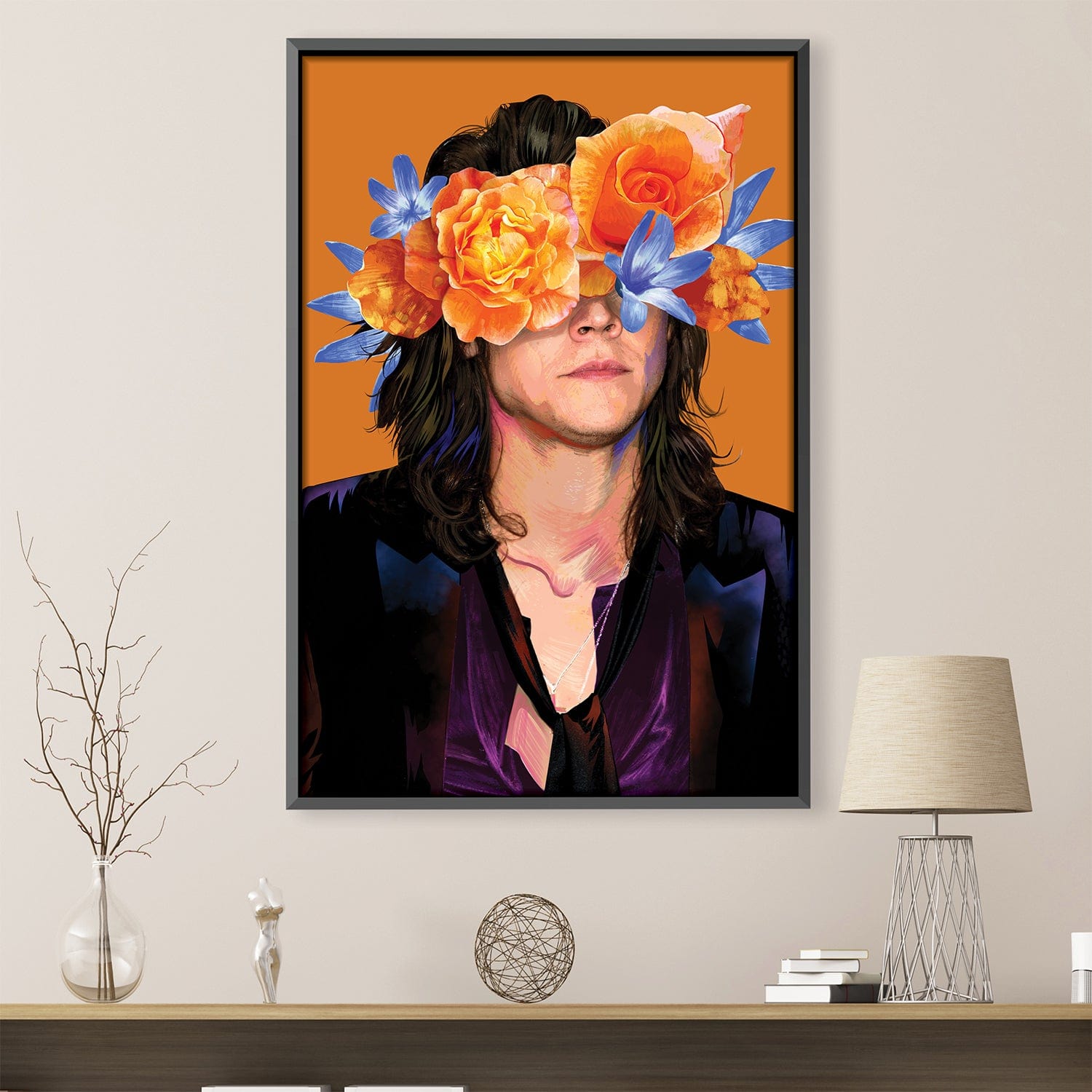 Harry Flowers Canvas Art Clock Canvas