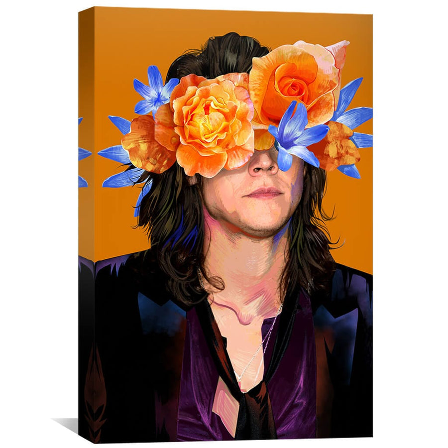 Harry Flowers Canvas Art 30 x 45cm / Unframed Canvas Print Clock Canvas
