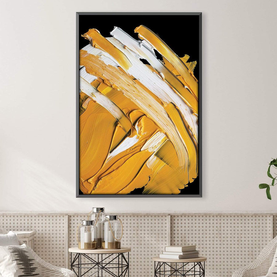 Harvest Strokes Canvas Art Clock Canvas