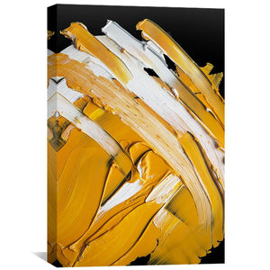 Harvest Strokes Canvas Art 40 x 60cm / Standard Gallery Wrap Clock Canvas