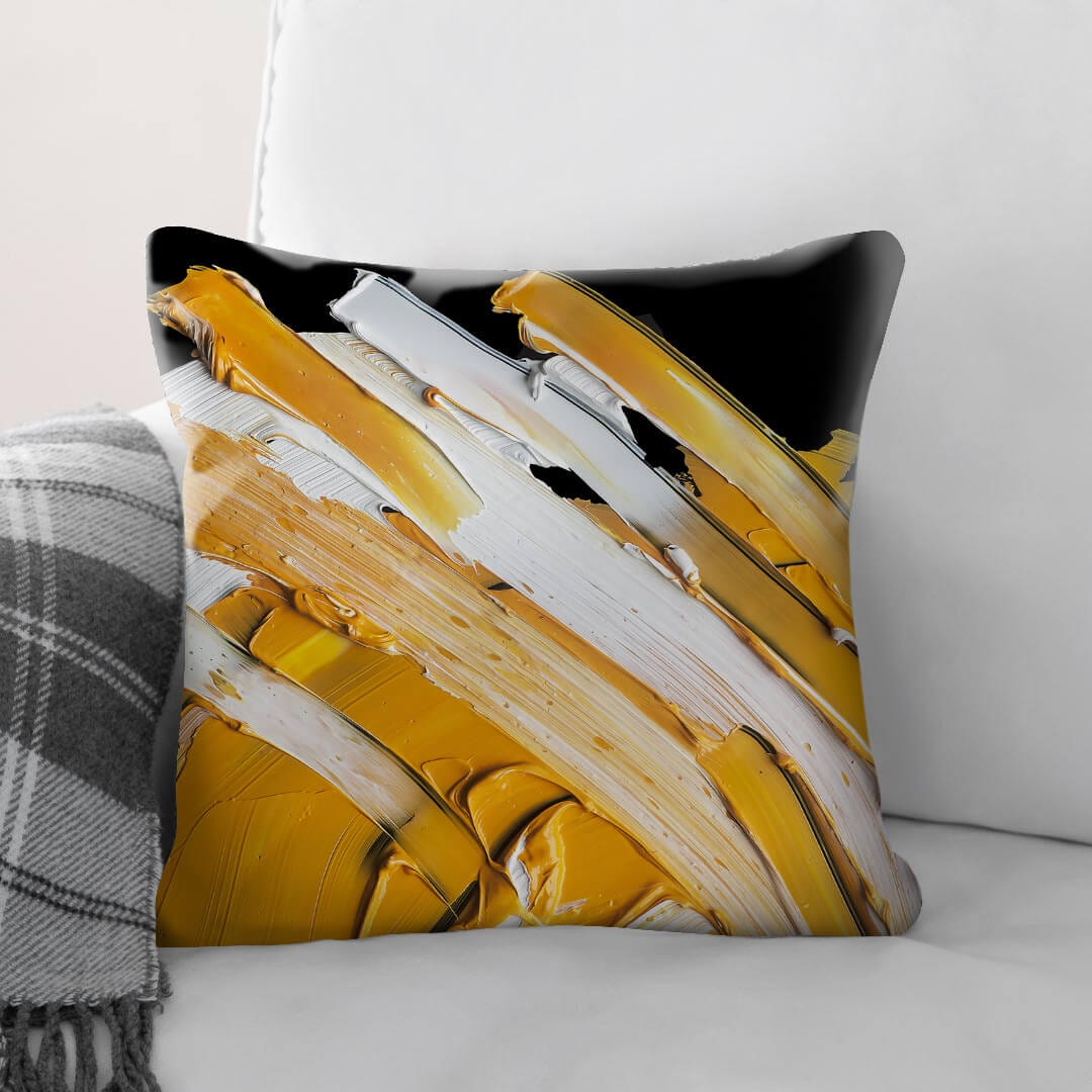 Harvest Strokes Cushion Cushion Cushion Square Clock Canvas