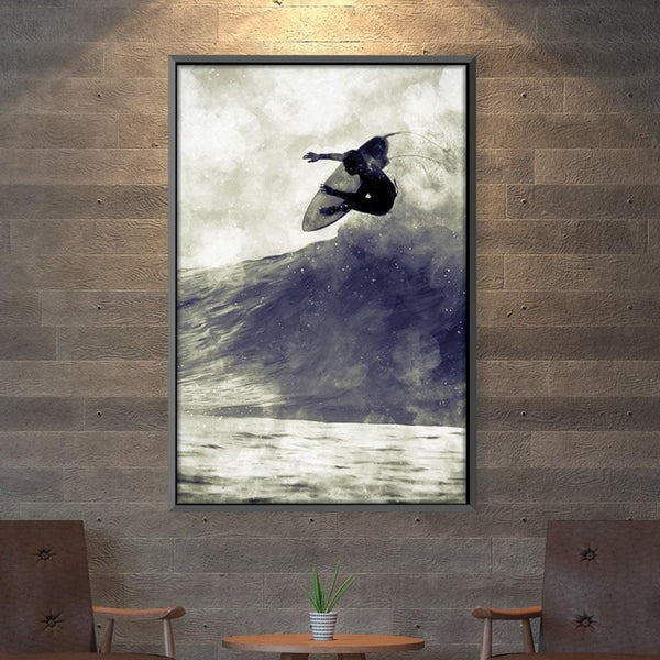 Hawaii Surf Canvas Art 30 x 45cm / Unframed Canvas Print Clock Canvas