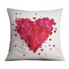 Heart Layers Cushion Cushion 45 x 45cm Clock Canvas
