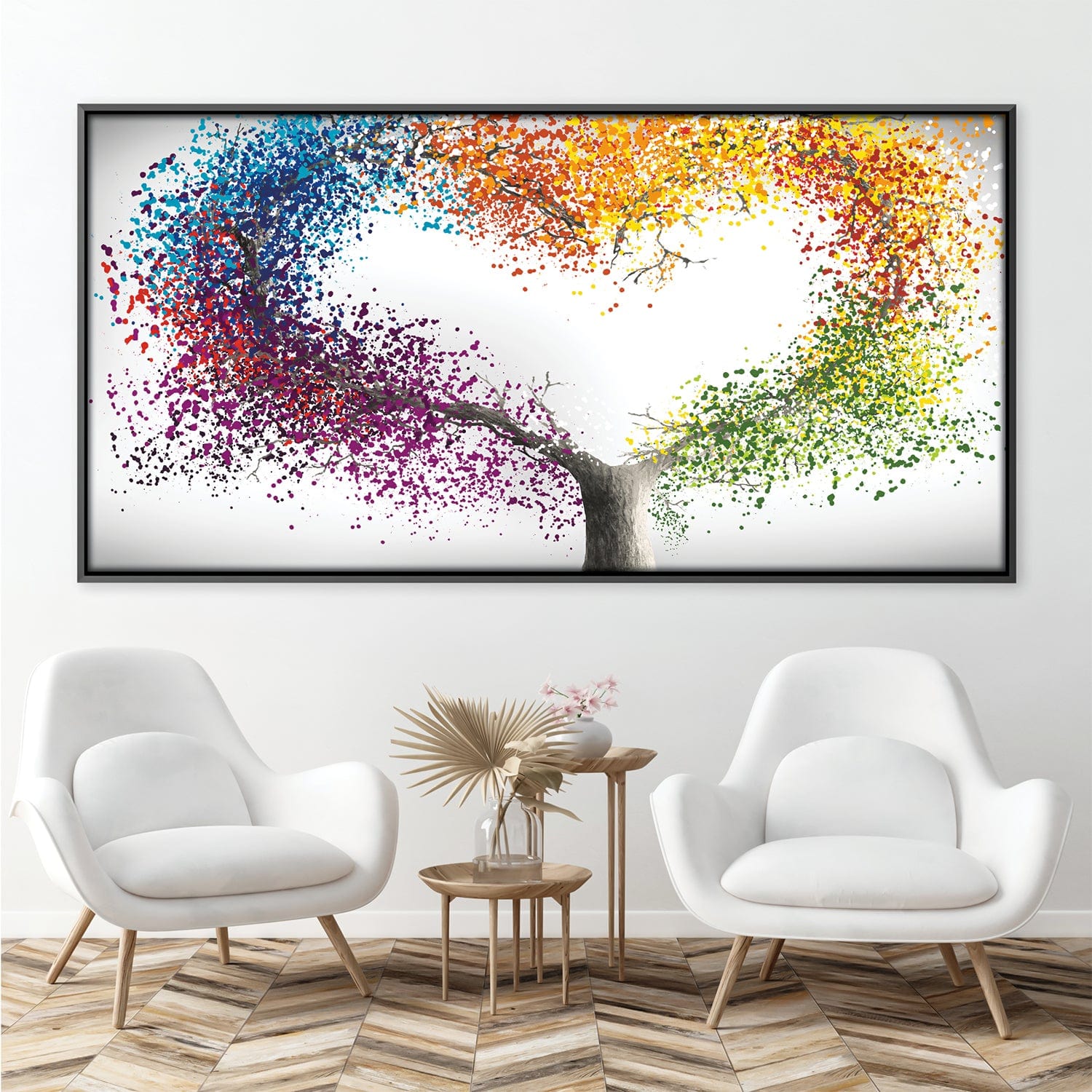 Heart Of Colored Leaves Canvas product thumbnail