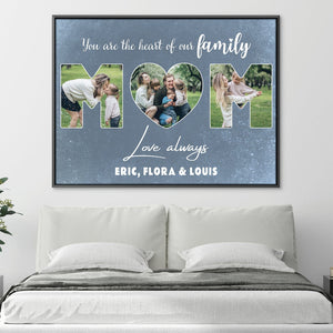 Heart of our Family Canvas Art Clock Canvas