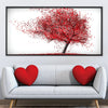 Hearts in the Wind Canvas Art Clock Canvas