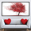 Hearts in the Wind Canvas Art Clock Canvas
