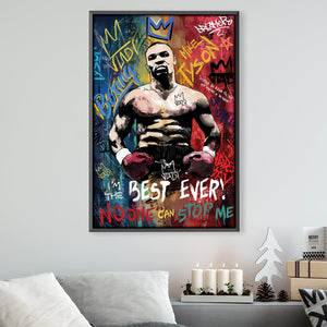 Heavyweight Tyson Canvas Art 30 x 45cm / Unframed Canvas Print Clock Canvas