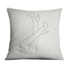 Heels In The Air B Cushion Cushion 45 x 45cm Clock Canvas