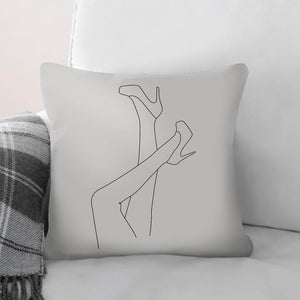 Heels In The Air B Cushion Cushion 45 x 45cm Clock Canvas