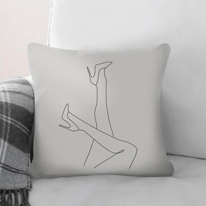 Heels In The Air C Cushion Cushion 45 x 45cm Clock Canvas