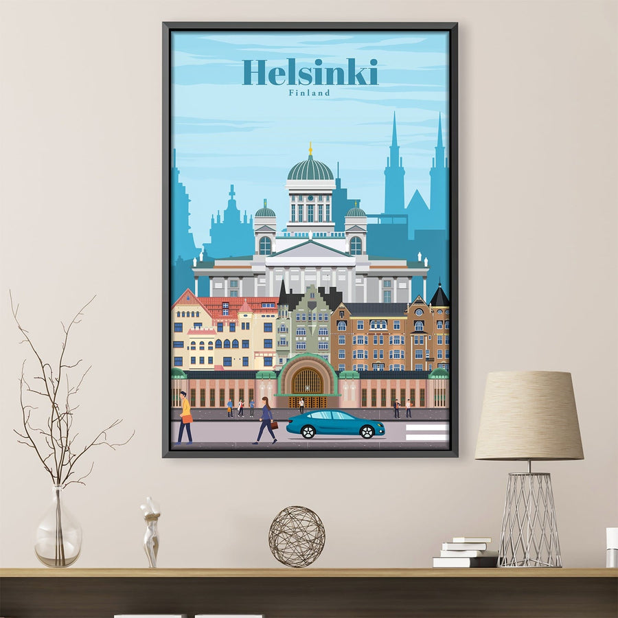 Helsinki Canvas - Studio 324 Art Clock Canvas